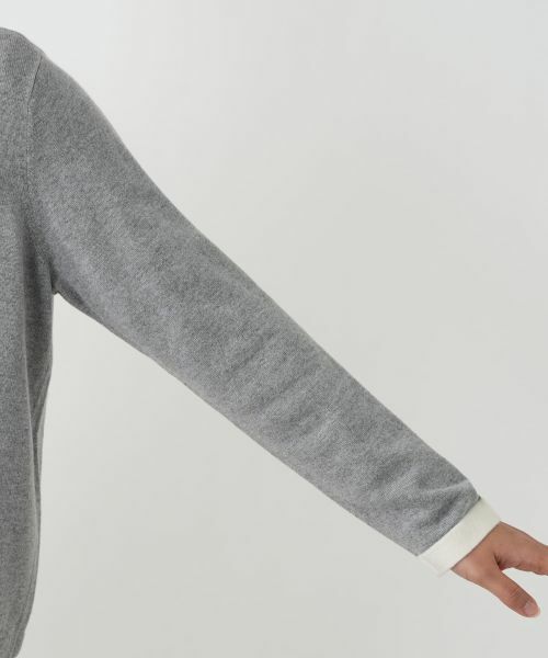 Leilian PLUS HOUSE / レリアンプラスハウス カーディガン・ボレロ | ビジューバイカラーカーディガン【Leilian WHITE LABEL】 | 詳細9