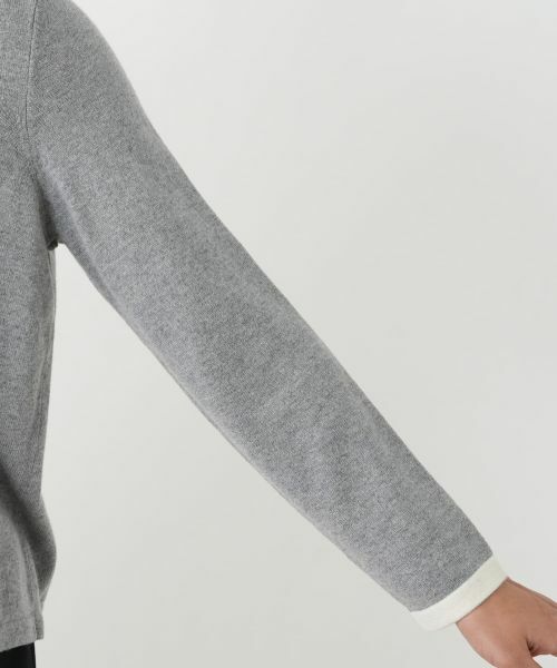 Leilian PLUS HOUSE / レリアンプラスハウス ニット・セーター | ビジューネックバイカラーニット【Leilian WHITE LABEL】 | 詳細9