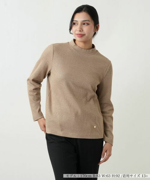 Leilian PLUS HOUSE / レリアンプラスハウス カットソー | カットソー（キャメル系）