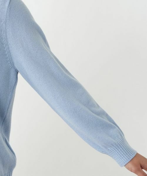 Leilian PLUS HOUSE / レリアンプラスハウス ニット・セーター | 柄編みクルーネックセーター【Leilian WHITE LABEL】 | 詳細15