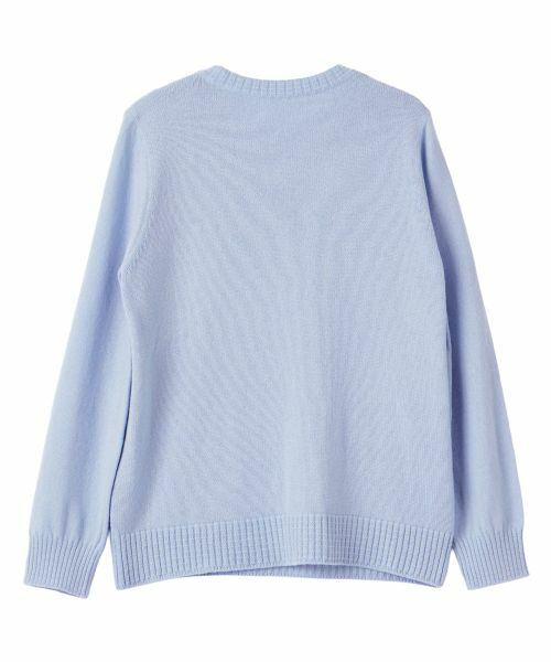 Leilian PLUS HOUSE / レリアンプラスハウス ニット・セーター | 柄編みクルーネックセーター【Leilian WHITE LABEL】 | 詳細3
