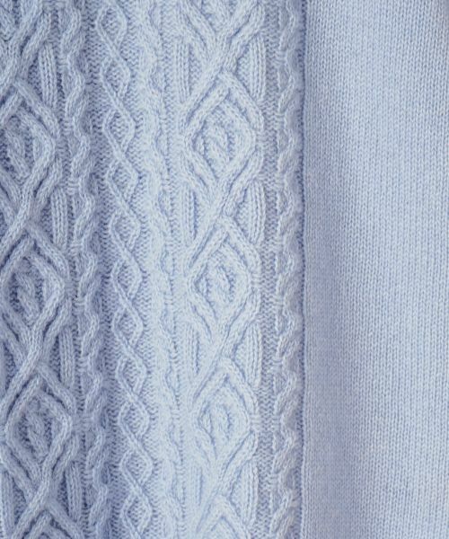 Leilian PLUS HOUSE / レリアンプラスハウス ニット・セーター | 柄編みクルーネックセーター【Leilian WHITE LABEL】 | 詳細5