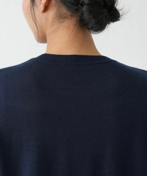 Leilian PLUS HOUSE / レリアンプラスハウス ニット・セーター | 【店舗人気】モチーフ刺繍クルーネックセーター【Leilian WHITE LABEL】 | 詳細11