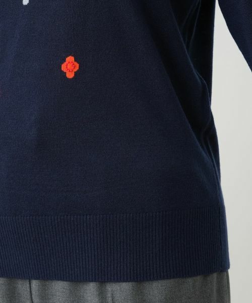 Leilian PLUS HOUSE / レリアンプラスハウス ニット・セーター | 【店舗人気】モチーフ刺繍クルーネックセーター【Leilian WHITE LABEL】 | 詳細13