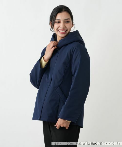 Leilian PLUS HOUSE / レリアンプラスハウス その他アウター | コート【Leilian WHITE LABEL】（ネイビー）