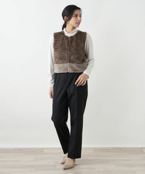 Leilian PLUS HOUSE / レリアンプラスハウス テーラードジャケット | 切り替えベスト【NEMIKA】 | 詳細1