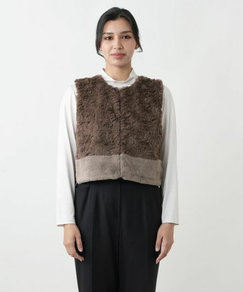 Leilian PLUS HOUSE / レリアンプラスハウス テーラードジャケット | 切り替えベスト【NEMIKA】 | 詳細4