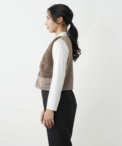 Leilian PLUS HOUSE / レリアンプラスハウス テーラードジャケット | 切り替えベスト【NEMIKA】 | 詳細5