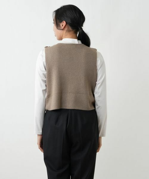 Leilian PLUS HOUSE / レリアンプラスハウス テーラードジャケット | 切り替えベスト【NEMIKA】 | 詳細6