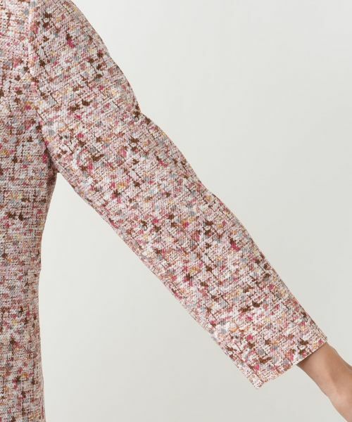 Leilian PLUS HOUSE / レリアンプラスハウス ドレス | 異素材切替ミックスカラーワンピース【Leilian WHITE LABEL】 | 詳細12