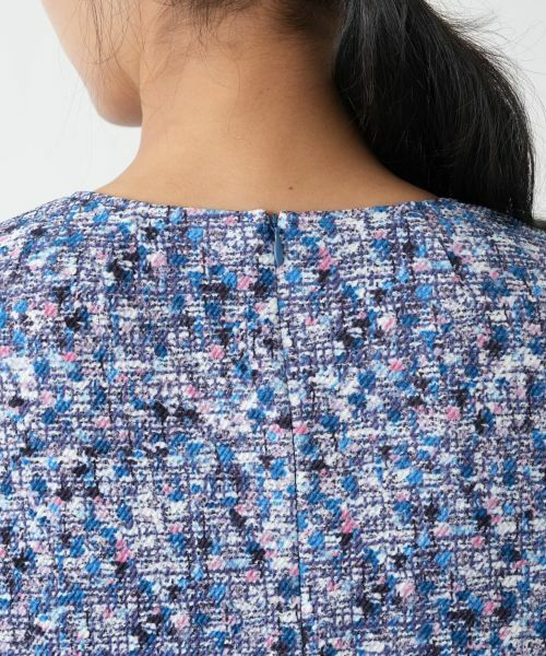 Leilian PLUS HOUSE / レリアンプラスハウス シャツ・ブラウス | 異素材切替ミックスカラーブラウス【Leilian WHITE LABEL】 | 詳細11