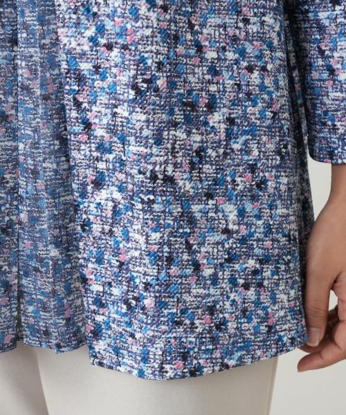 Leilian PLUS HOUSE / レリアンプラスハウス シャツ・ブラウス | 異素材切替ミックスカラーブラウス【Leilian WHITE LABEL】 | 詳細13