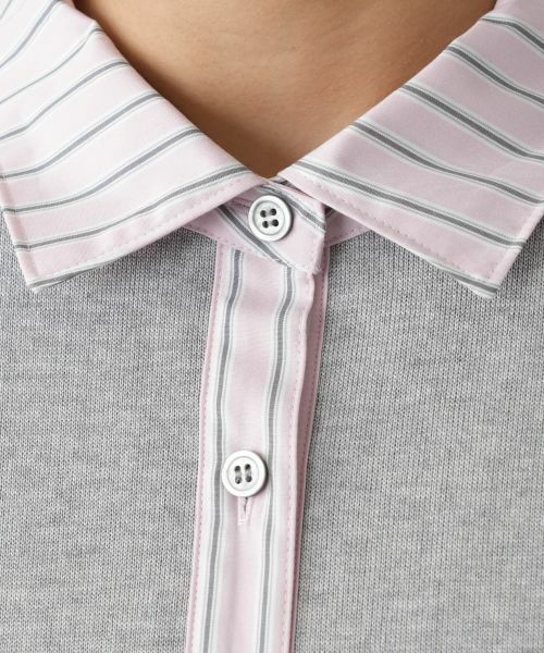 Leilian PLUS HOUSE / レリアンプラスハウス シャツ・ブラウス | ニットレイヤード風ブラウス | 詳細11