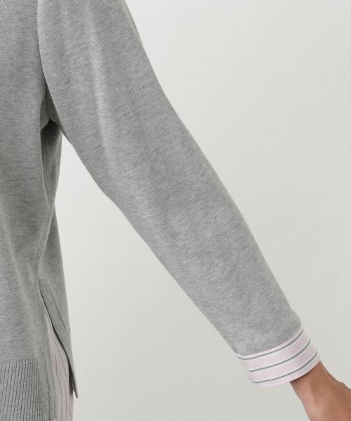 Leilian PLUS HOUSE / レリアンプラスハウス シャツ・ブラウス | ニットレイヤード風ブラウス | 詳細9