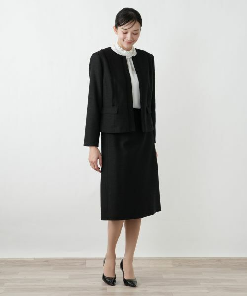 Leilian PLUS HOUSE / レリアンプラスハウス セットアップ | ストレッチツイードスーツ【26年1月カタログ】 | 詳細1