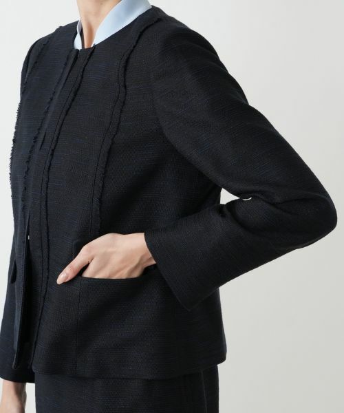 Leilian PLUS HOUSE / レリアンプラスハウス セットアップ | ストレッチツイードスーツ【26年1月カタログ】 | 詳細14