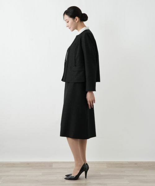 Leilian PLUS HOUSE / レリアンプラスハウス セットアップ | ストレッチツイードスーツ【26年1月カタログ】 | 詳細2