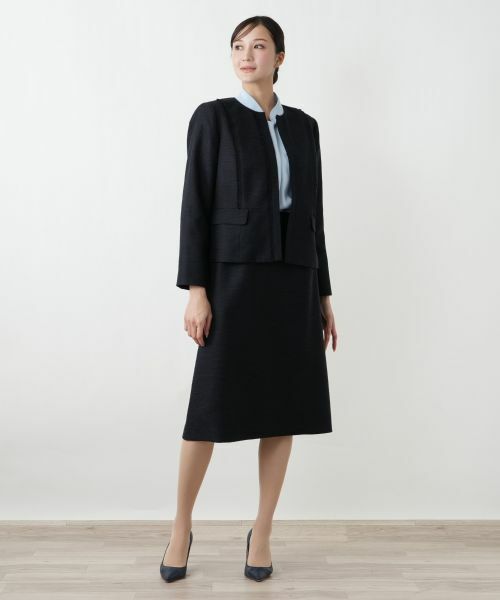 Leilian PLUS HOUSE / レリアンプラスハウス セットアップ | ストレッチツイードスーツ【26年1月カタログ】 | 詳細4