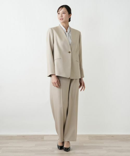 Leilian PLUS HOUSE / レリアンプラスハウス セットアップ | 洗えるパンツスーツ【26年1月カタログ】 | 詳細1