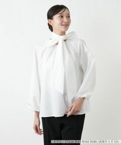 Leilian PLUS HOUSE / レリアンプラスハウス シャツ・ブラウス | 洗えるボウタイブラウス【26年1月カタログ】