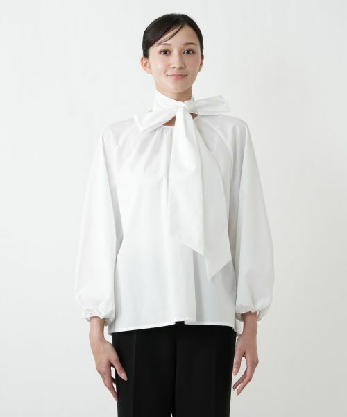 Leilian PLUS HOUSE / レリアンプラスハウス シャツ・ブラウス | 洗えるボウタイブラウス【26年1月カタログ】 | 詳細5