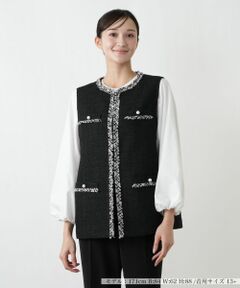 Leilian PLUS HOUSE / レリアンプラスハウス テーラードジャケット | ファンシーツイードジレ【26年1月カタログ】