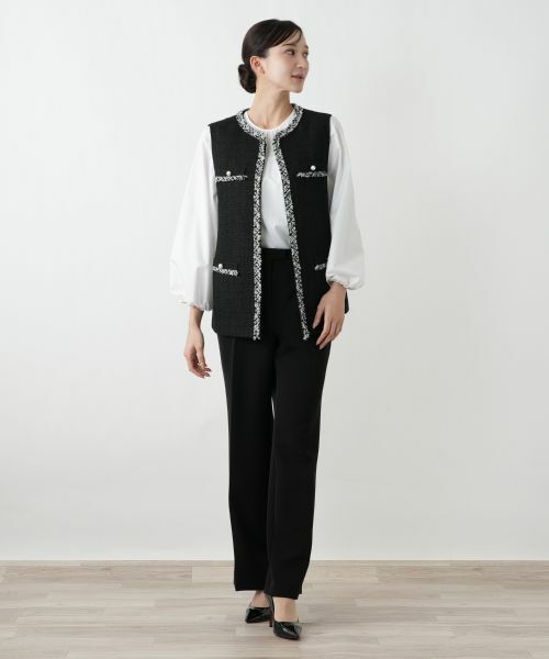 Leilian PLUS HOUSE / レリアンプラスハウス テーラードジャケット | ファンシーツイードジレ【26年1月カタログ】 | 詳細1