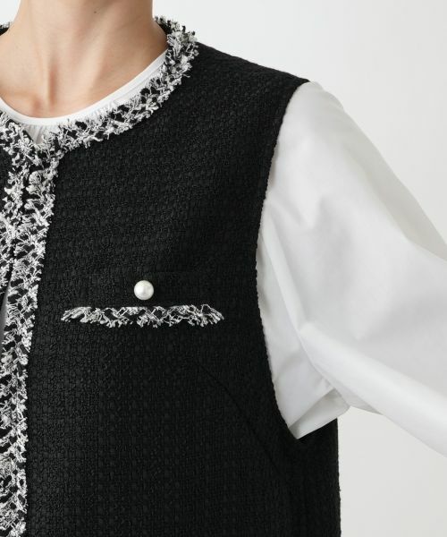 Leilian PLUS HOUSE / レリアンプラスハウス テーラードジャケット | ファンシーツイードジレ【26年1月カタログ】 | 詳細10