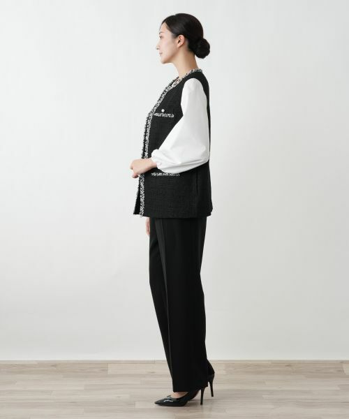 Leilian PLUS HOUSE / レリアンプラスハウス テーラードジャケット | ファンシーツイードジレ【26年1月カタログ】 | 詳細2