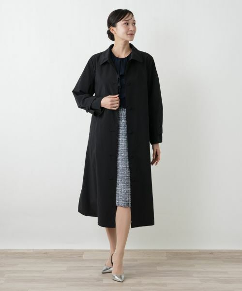 Leilian PLUS HOUSE / レリアンプラスハウス その他アウター | バックシャンデザインコート【26年1月カタログ】 | 詳細1