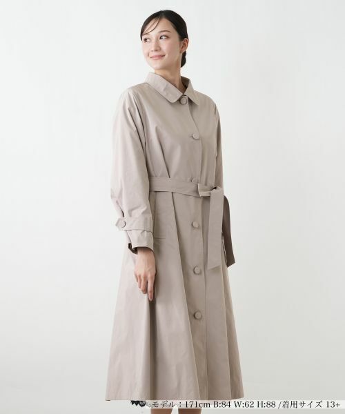 Leilian PLUS HOUSE / レリアンプラスハウス その他アウター | バックシャンデザインコート【26年1月カタログ】（グレー）