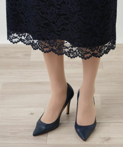 Leilian PLUS HOUSE / レリアンプラスハウス ミニ・ひざ丈スカート | 洗えるストレッチレーススカート【26年1月カタログ】 | 詳細12