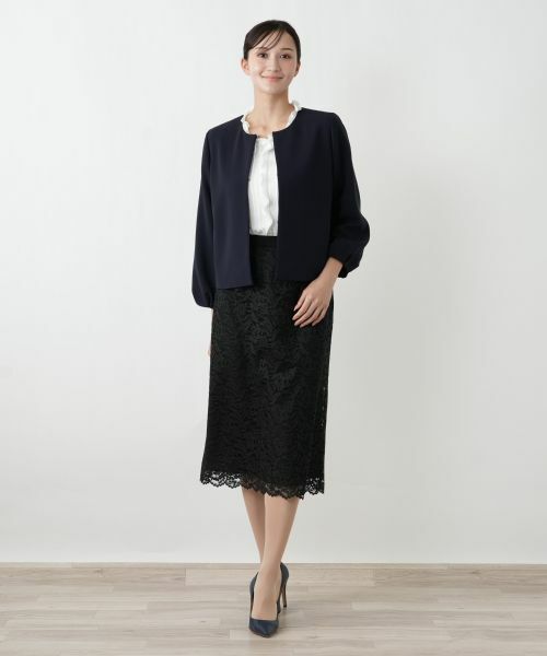 Leilian PLUS HOUSE / レリアンプラスハウス テーラードジャケット | ノーカラージャケット【26年1月カタログ】 | 詳細1