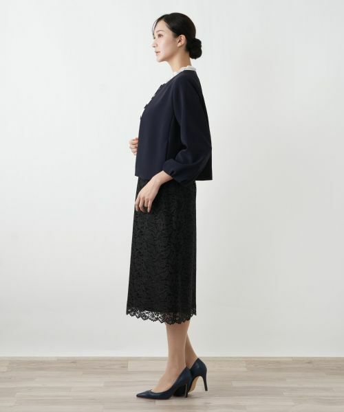 Leilian PLUS HOUSE / レリアンプラスハウス テーラードジャケット | ノーカラージャケット【26年1月カタログ】 | 詳細2