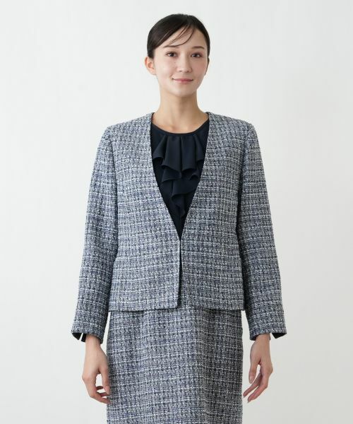 Leilian PLUS HOUSE / レリアンプラスハウス テーラードジャケット | ミックスツイードジャケット【26年1月カタログ】 | 詳細4