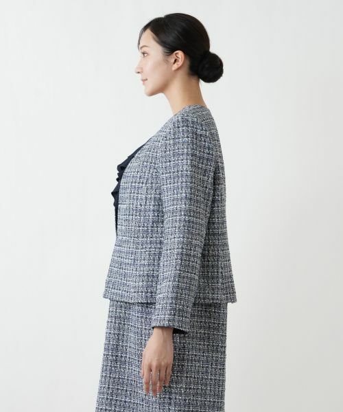 Leilian PLUS HOUSE / レリアンプラスハウス テーラードジャケット | ミックスツイードジャケット【26年1月カタログ】 | 詳細5