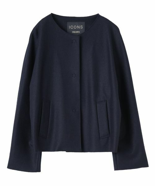 Leilian PLUS HOUSE / レリアンプラスハウス テーラードジャケット | ジャケット【CINZIA ROCCA】（ネイビー）