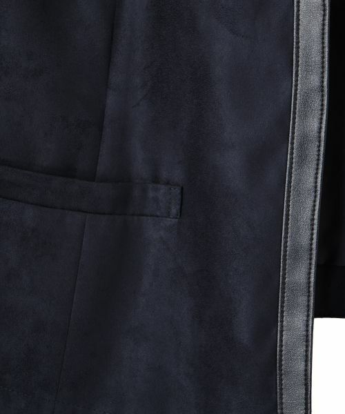 Leilian PLUS HOUSE / レリアンプラスハウス テーラードジャケット | 合成皮革パイピングベスト | 詳細4