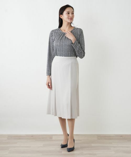 Leilian PLUS HOUSE / レリアンプラスハウス カットソー | ギャザーネックプルオーバー【ROCHAS Premiere】 | 詳細1