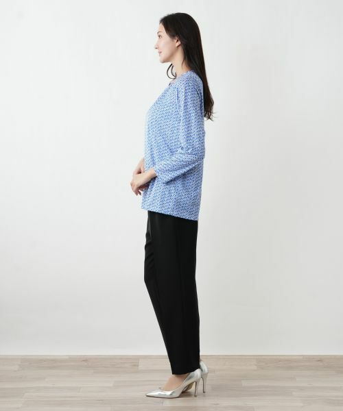 Leilian PLUS HOUSE / レリアンプラスハウス カットソー | ギャザーネックプルオーバー【ROCHAS Premiere】 | 詳細5