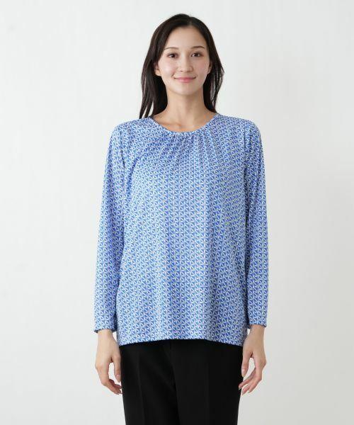 Leilian PLUS HOUSE / レリアンプラスハウス カットソー | ギャザーネックプルオーバー【ROCHAS Premiere】 | 詳細7