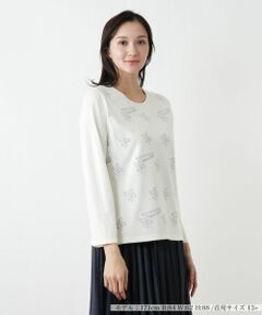 Leilian PLUS HOUSE / レリアンプラスハウス ニット・セーター | モチーフ柄ニットプルオーバー【ROCHAS Premiere】