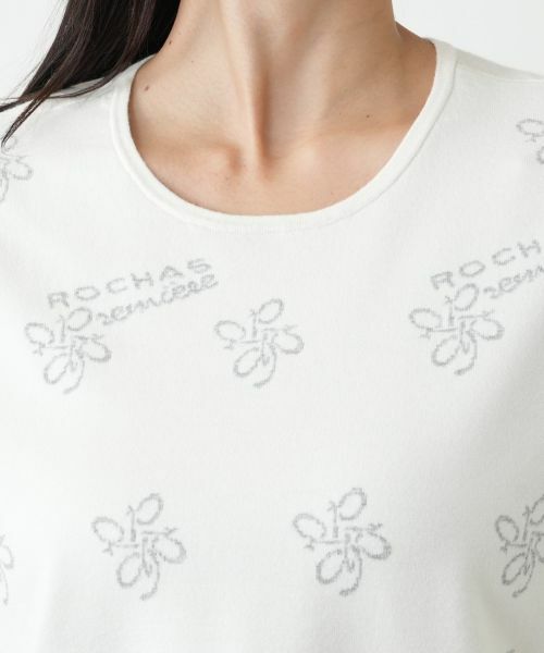 Leilian PLUS HOUSE / レリアンプラスハウス ニット・セーター | モチーフ柄ニットプルオーバー【ROCHAS Premiere】 | 詳細10