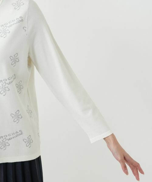 Leilian PLUS HOUSE / レリアンプラスハウス ニット・セーター | モチーフ柄ニットプルオーバー【ROCHAS Premiere】 | 詳細12