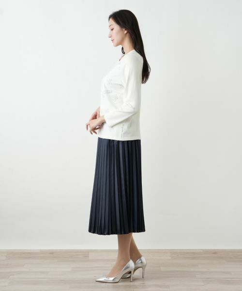 Leilian PLUS HOUSE / レリアンプラスハウス ニット・セーター | モチーフ柄ニットプルオーバー【ROCHAS Premiere】 | 詳細5