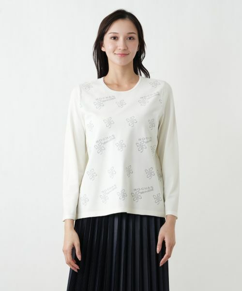 Leilian PLUS HOUSE / レリアンプラスハウス ニット・セーター | モチーフ柄ニットプルオーバー【ROCHAS Premiere】 | 詳細7