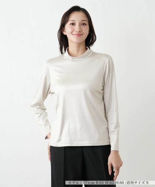 Leilian PLUS HOUSE / レリアンプラスハウス カットソー | カットソー（ライトグレー）