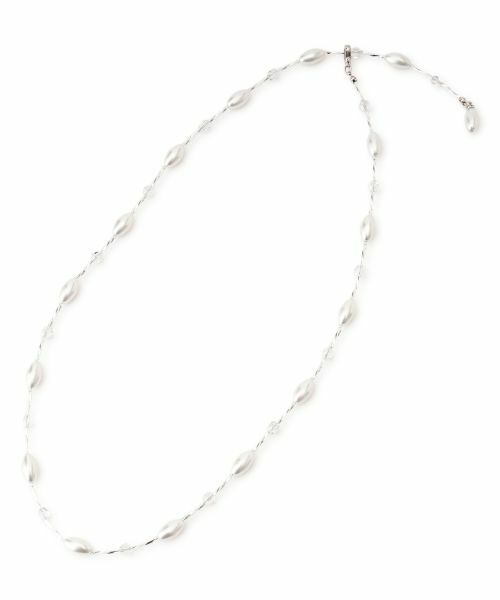 Leilian PLUS HOUSE / レリアンプラスハウス ネックレス・ペンダント・チョーカー | パール調ビーズロングネックレス（アイボリー）