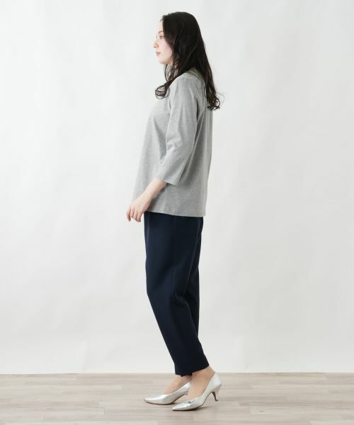 Leilian PLUS HOUSE / レリアンプラスハウス カットソー | フラワー刺繍ロゴプルオーバー【Leilian WHITE LABEL】 | 詳細5