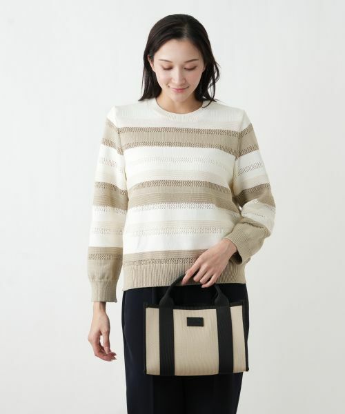 Leilian PLUS HOUSE / レリアンプラスハウス ハンドバッグ | 配色テープ2WAYミニトート | 詳細10